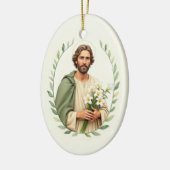 Décoration En Céramique Dévotion catholique de Saint Joseph (Gauche)