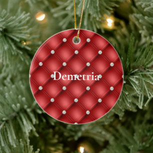 Décoration En Céramique Diamant rouge