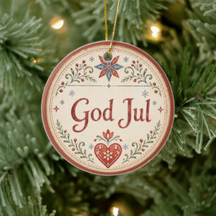 Décoration En Céramique Dieu nordique Jul Noël norvégien