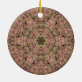 Décoration En Céramique Digital Mandala rose et jaune (Dos)