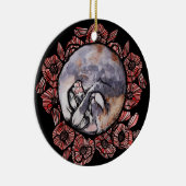 Décoration En Céramique Dilute Calico Kitty Chat Red Poppy Flower Chats (Droite)