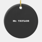 Décoration En Céramique Dimanche Jour d'appréciation de l'enseignant de l' (Dos)