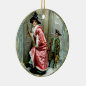 Décoration En Céramique Dîner de Noël victorien (Droite)