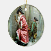 Décoration En Céramique Dîner de Noël victorien (Gauche)