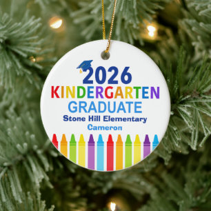 Décoration En Céramique Diplômé de la maternelle 2026 Photo de fin d'étude