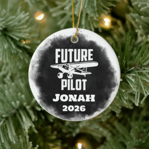 Décoration En Céramique Diplômé futur pilote