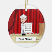 Décoration En Céramique Diplôme - Homme (Gauche)