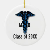 Décoration En Céramique Diplôme Médicale (Dos)