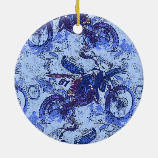 Décoration En Céramique Dirt-Bike Heaven (Dos)