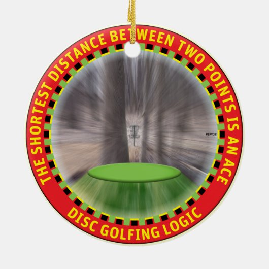 Décoration En Céramique Disk Golf Logic #1 (Dos)