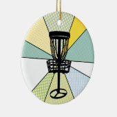 Décoration En Céramique Disque Golf Noël (Droite)