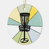 Décoration En Céramique Disque Golf Noël (Gauche)