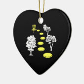 Décoration En Céramique Disque Golf Woods Disk Golfer cadeau (Gauche)