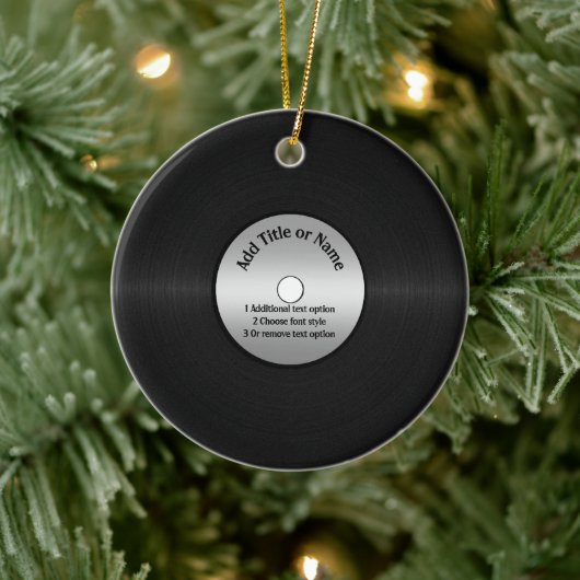 Décoration En Céramique Disque vinyle LP fond (Arbre)