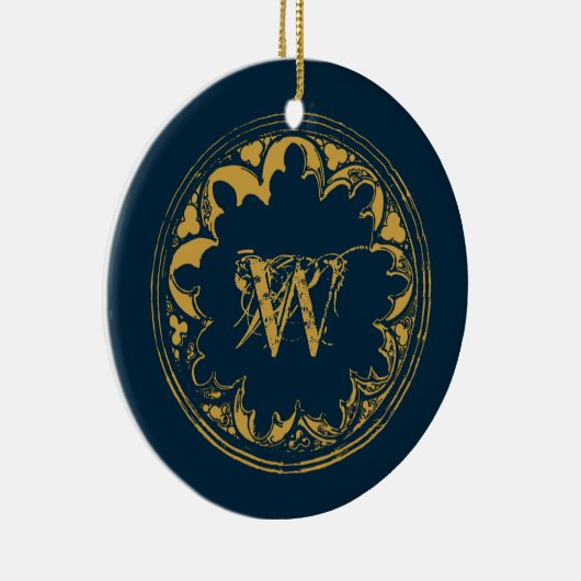 Décoration En Céramique Distressed monogram (Droite)