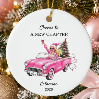 Décoration En Céramique Divorce drôle Noël personnalisé Femmes
