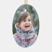 Décoration En Céramique DIY Create Your Own Oval Photo Holiday Christmas (Gauche)