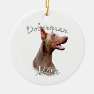 Décoration En Céramique Doberman Pinscher (Isabella) Maman 2