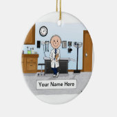 Décoration En Céramique Docteur, Infirmière responsable, Médecin Assistant (Droite)