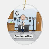 Décoration En Céramique Docteur, Infirmière responsable, Médecin Assistant (Gauche)