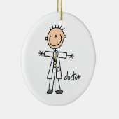 Décoration En Céramique Docteur Stick Figure (Droite)