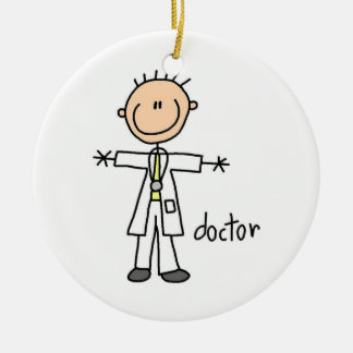 Décoration En Céramique Docteur Stick Figure