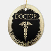 Décoration En Céramique Doctor 👨⚕️ - Black and Gold (Gauche)