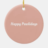 Décoration En Céramique Dog Christmas Present (Dos)