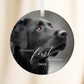 Décoration En Céramique Dog First Christmas Script Ornament