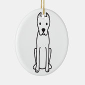 Décoration En Céramique Dogo Argentino (Droite)