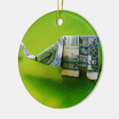 Décoration En Céramique Dollar facture origami éléphant sur arrière - plan (Gauche)