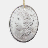 DÉCORATION EN CÉRAMIQUE DOLLAR MORGAN SILVER (Droite)