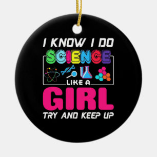 Décoration En Céramique Don de scientifique Je Sais Que Je Fais De La Sc