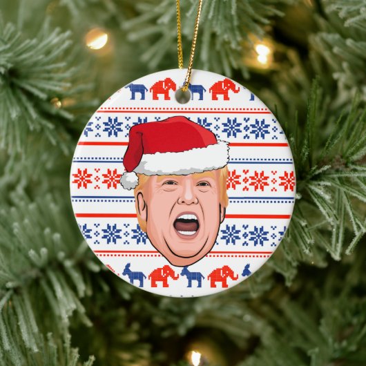 Décoration En Céramique DONALD TRUMP Noël (Arbre)