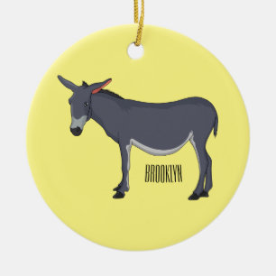 Décoration En Céramique Donkey cartoon