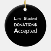 Décoration En Céramique Dons d'étudiants en droit acceptés (Dos)