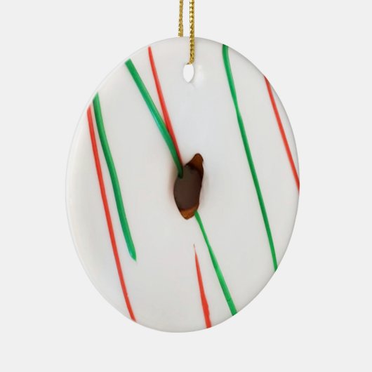 Décoration En Céramique Donut de Noël congelé (Droite)