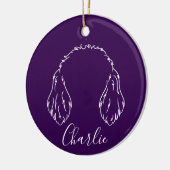 Décoration En Céramique Doodle Ornament (Paw Prints) (Gauche)