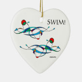 Décoration En Céramique Double de nageur de brasse (Droite)