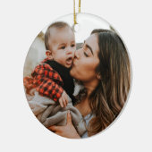 Décoration En Céramique Double face 2 photo personnalisée (Gauche)