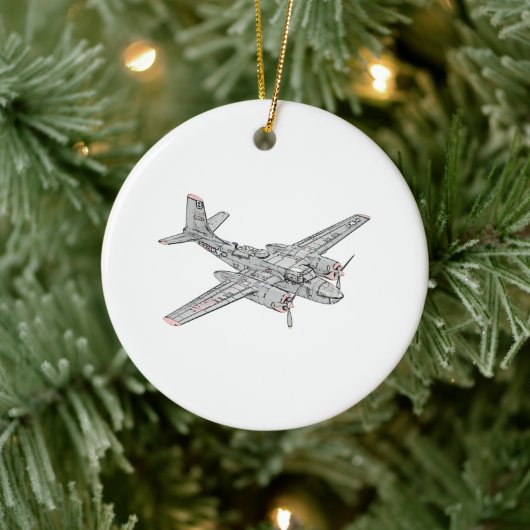 Décoration En Céramique Douglas B-26 Invader (Arbre)