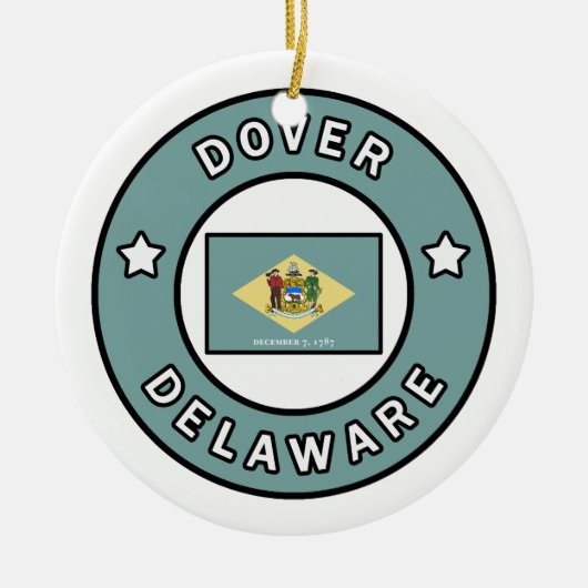 Décoration En Céramique Dover Delaware (Devant)