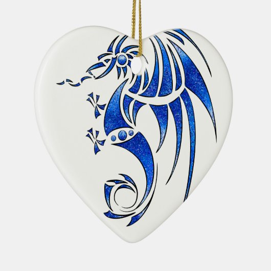 Décoration En Céramique Dragissous V1 - dragon bleu (Droite)