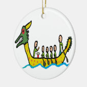 Décoration En Céramique Dragon Boat Racing (Gauche)