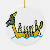 Décoration En Céramique Dragon Boat Racing (Dos)