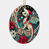 Décoration En Céramique Dragon de Noël (Droite)