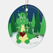 Décoration En Céramique Dragon mignon : Ęr Noël du bébé (Gauche)