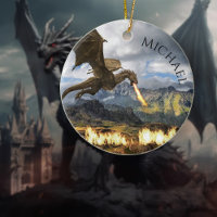 Dragon Wyverne Respiration de Feu Fantastique