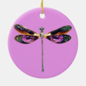 Décoration En Céramique Dragonfly - argent, or, violet et noir (Dos)