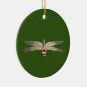 Décoration En Céramique Dragonfly avec lumières Casquettes Noël (Droite)